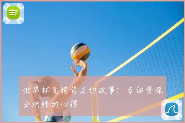 世界杯竞猜背后的故事:专访资深分析师的心得